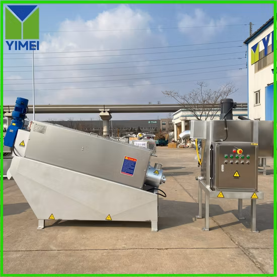 Waste Water Treatment Screw Filter Press Volute Sludge Dewatering Separation Equipme for Texile Wastewater Treatment