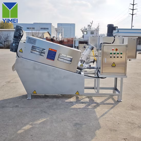Waste Water Treatment Screw Filter Press Volute Sludge Dewatering Separation Equipme for Texile Wastewater Treatment