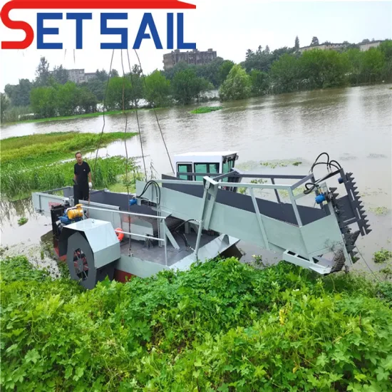 Écumoire de déchets pour récolteuse de mauvaises herbes aquatiques pour la collecte des mauvaises herbes et des débris flottants