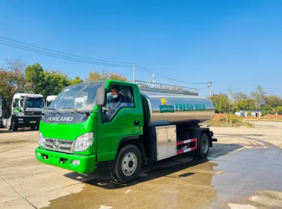 Compartiments de réservoir du camion à lait 6000litres 2 avec système d'auto-nettoyage CIP